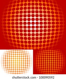 abstract halftone like circle background