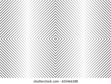 Abstract halftone line background. Monochrome pattern with varying line thickness square.  Vector modern pop art texture for poster, sites, business cards, cover, postcard, design, labels, stickers.