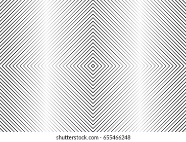 Abstract halftone line background. Monochrome pattern with varying line thickness square.  Vector modern pop art texture for poster, sites, business cards, cover, postcard, design, labels, stickers.