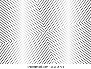 Abstract halftone line background. Monochrome pattern with varying line thickness square.  Vector modern pop art texture for poster, sites, business cards, cover, postcard, design, labels, stickers.