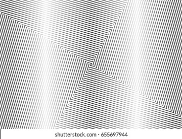 Abstract halftone line background. Monochrome pattern with varying line thickness square.  Vector modern pop art texture for poster, sites, business cards, cover, postcard, design, labels, stickers.
