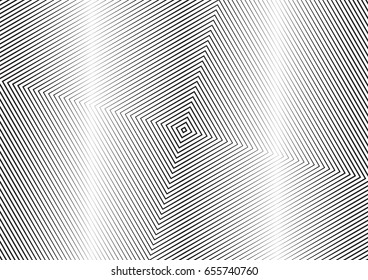 Abstract halftone line background. Monochrome pattern with varying line thickness square.  Vector modern pop art texture for poster, sites, business cards, cover, postcard, design, labels, stickers.