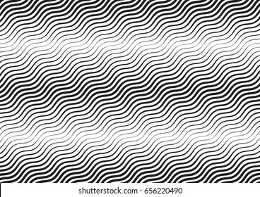 Abstract halftone line background. Monochrome pattern with varying line thickness square.  Vector modern pop art texture for poster, sites, business cards, cover, postcard, design, labels, stickers.