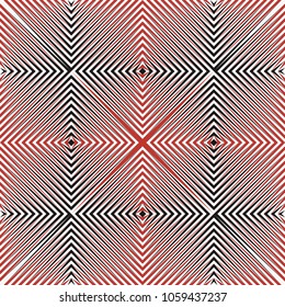 Abstract halftone lines background. Creative geometric seamless pattern. Vector modern design texture.