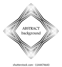 Abstract halftone lines background. Creative geometric pattern. Vector modern design black and white background.