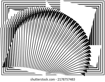 Abstract halftone lines background, creative geometric dynamic pattern, vector modern design texture.
