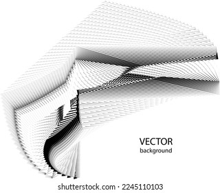 abstract halftone lines background, creative geometric dynamic pattern, vector modern design texture