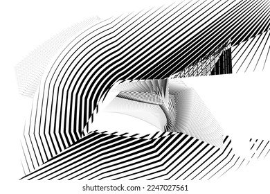 abstract halftone lines background, creative dynamic pattern, vector modern design texture