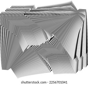 abstract halftone lines background, creative geometric dynamic pattern, vector modern design texture