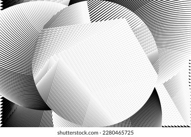 abstract halftone lines background, creative geometric dynamic pattern, vector modern design element