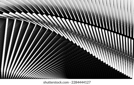 abstract halftone lines background, creative geometric dynamic pattern, vector modern design element