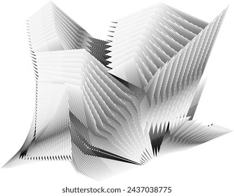 abstract halftone lines background, creative geometric dynamic pattern, vector texture