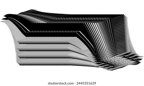 abstract halftone lines background, creative geometric dynamic pattern, vector modern design texture