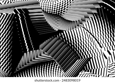 abstract halftone lines background, creative dynamic pattern, vector modern design texture