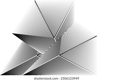 Fondo abstracto de líneas de semitono, patrón geométrico creativo, textura de diseño moderno de Vector