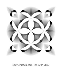 abstract halftone lines background, creative geometric dynamic pattern, vector modern design element