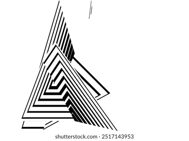 abstract halftone lines background, creative geometric dynamic pattern, vector modern design element