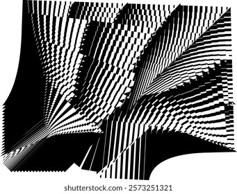 abstract halftone lines background, creative dynamic pattern, vector modern design texture