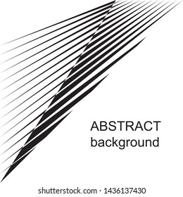 Abstract halftone lines background. Geometric trendy black and white pattern. Vector modern design texture.