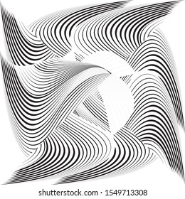 Abstract halftone lines background, geometric dynamic pattern, vector modern design texture.