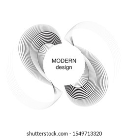 Abstract halftone lines background, geometric dynamic pattern, vector modern design texture.