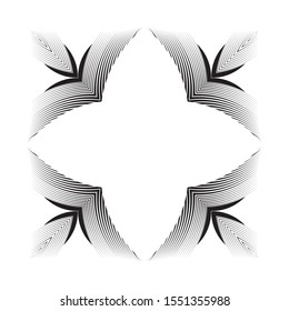 Abstract halftone lines background, geometric pattern, ornament, vector modern design texture.