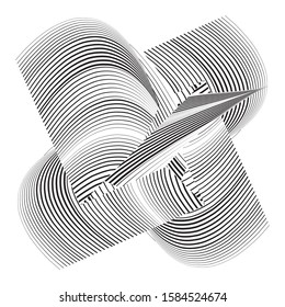 Abstract halftone lines background, geometric dynamic pattern, vector modern design texture.