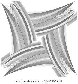 Abstract halftone lines background, geometric dynamic pattern, vector modern design texture.