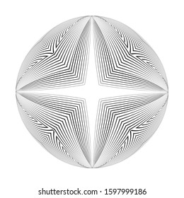 Abstract halftone lines background, geometric dynamic pattern, vector modern design texture.