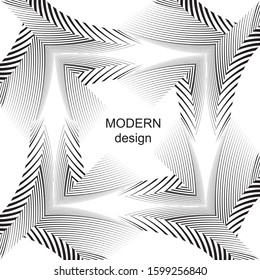 Abstract halftone lines background, geometric dynamic pattern, vector modern design texture.