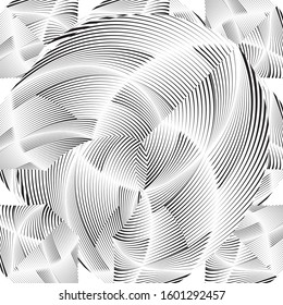 Abstract halftone lines background, geometric dynamic pattern, vector modern design texture for card, cover, poster, decoration.