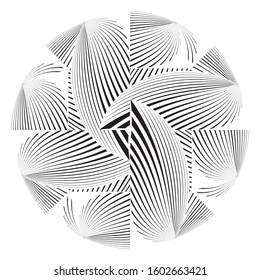 Abstract halftone lines background, geometric dynamic pattern, vector modern design texture.