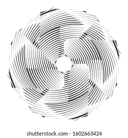 Abstract halftone lines background, geometric dynamic pattern, vector modern design texture.