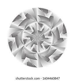 Abstract halftone lines background, geometric dynamic pattern, vector modern design texture.