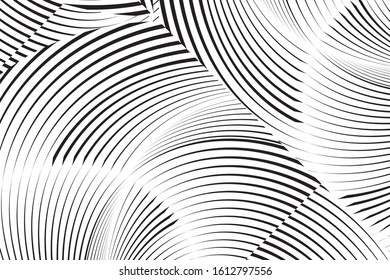 Abstract halftone lines background, geometric dynamic pattern, vector modern design texture.