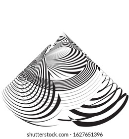 Abstract halftone lines background, geometric dynamic pattern, vector modern design texture.