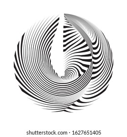 Abstract halftone lines background, geometric dynamic pattern, vector modern design texture.