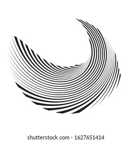 Abstract halftone lines background, geometric dynamic pattern, vector modern design texture.