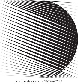 Abstract halftone lines background, geometric dynamic pattern, vector modern design texture.