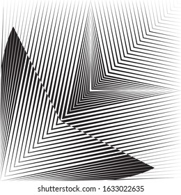 Abstract halftone lines background, geometric dynamic pattern, vector modern design texture.