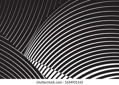 Abstract halftone lines background, geometric dynamic pattern, vector modern design texture.