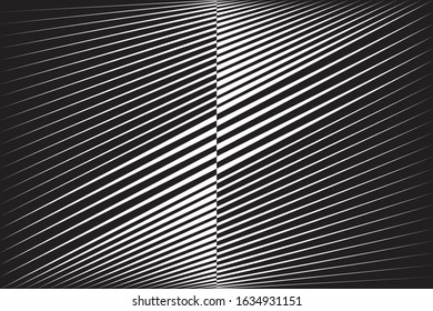 Abstract halftone lines background, geometric dynamic pattern, vector modern design texture.
