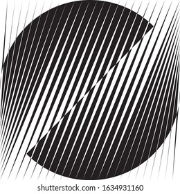 Abstract halftone lines background, geometric dynamic pattern, vector modern design texture.