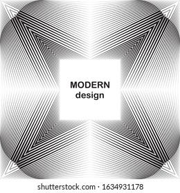 Abstract halftone lines background, geometric dynamic pattern, vector modern design texture.