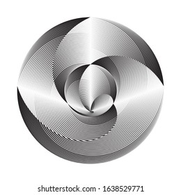 Abstract halftone lines background, geometric dynamic pattern, vector modern design texture.