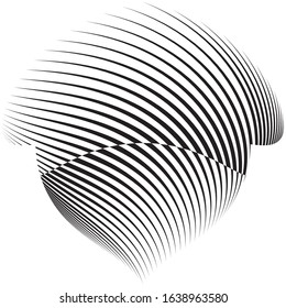 Abstract halftone lines background, geometric dynamic pattern, vector modern design texture.