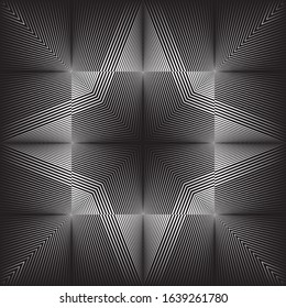 Abstract halftone lines background, geometric dynamic pattern, vector modern design texture.