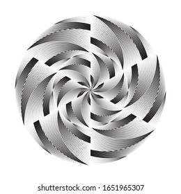 Abstract halftone lines background, geometric dynamic pattern, vector modern design texture.