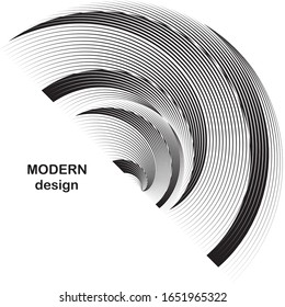 Abstract halftone lines background, geometric dynamic pattern, vector modern design texture.