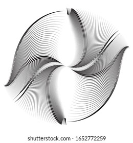 Fondo abstracto de líneas de medio tono, patrón geométrico dinámico, textura vectorial de diseño moderno.